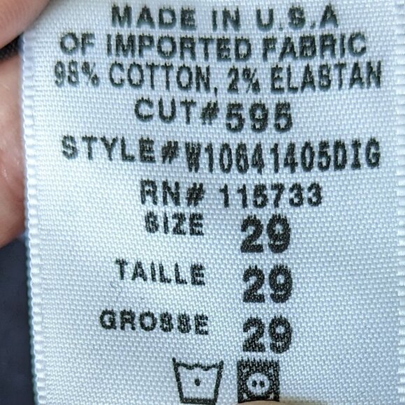 Goldsign Misfit Straight Leg Stretch Blue Jeans - Picture 9 of 14